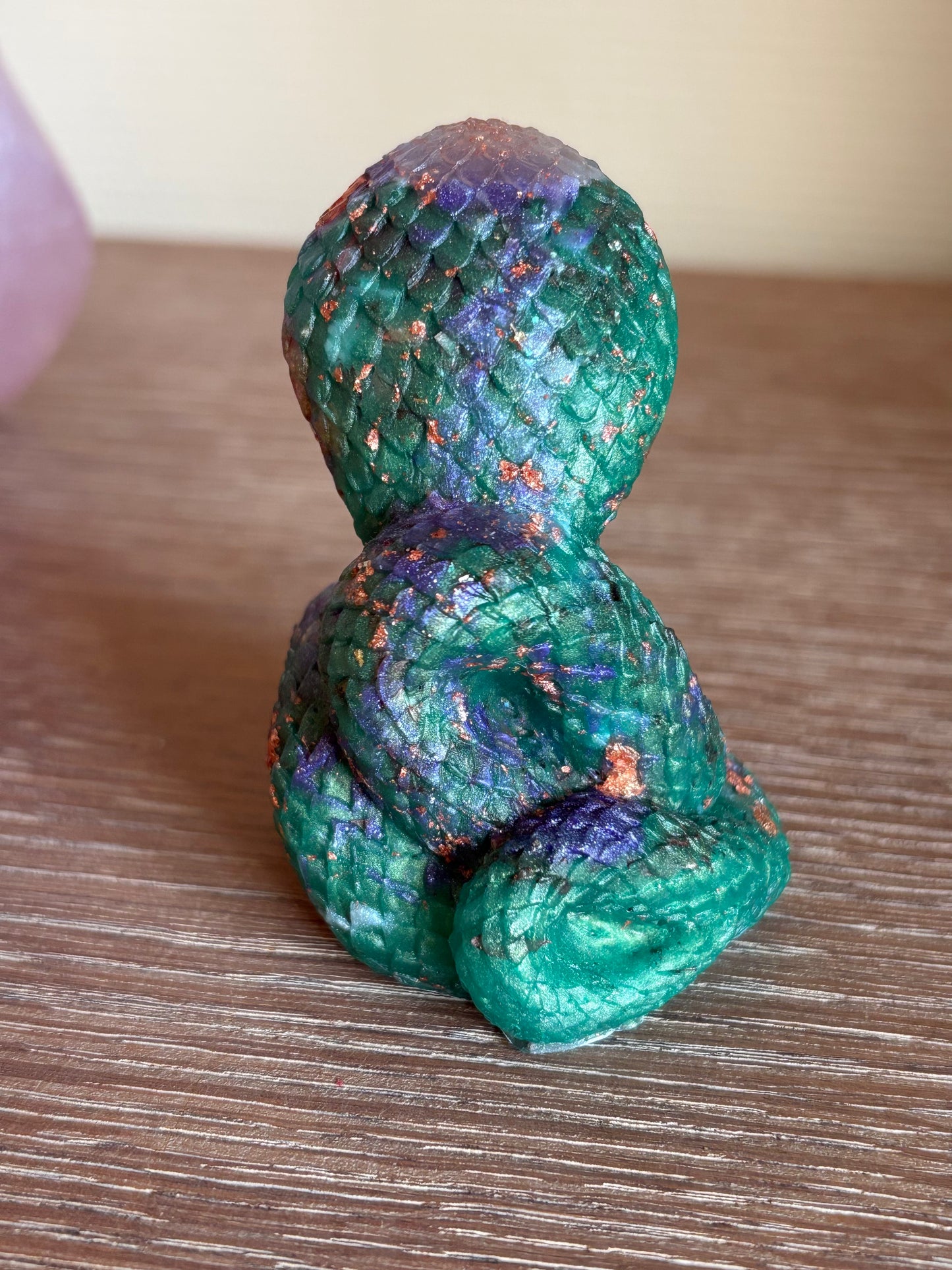 š Orgonite Slang ā Wijsheid van Transformatie, cobra groen