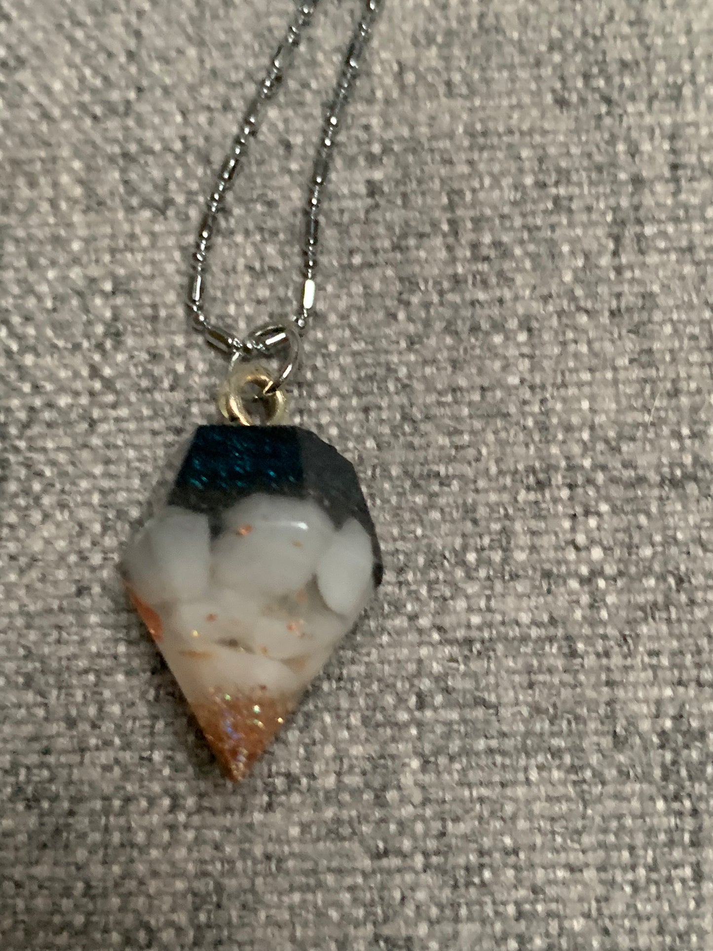 Pendelhanger, klein:witte jade