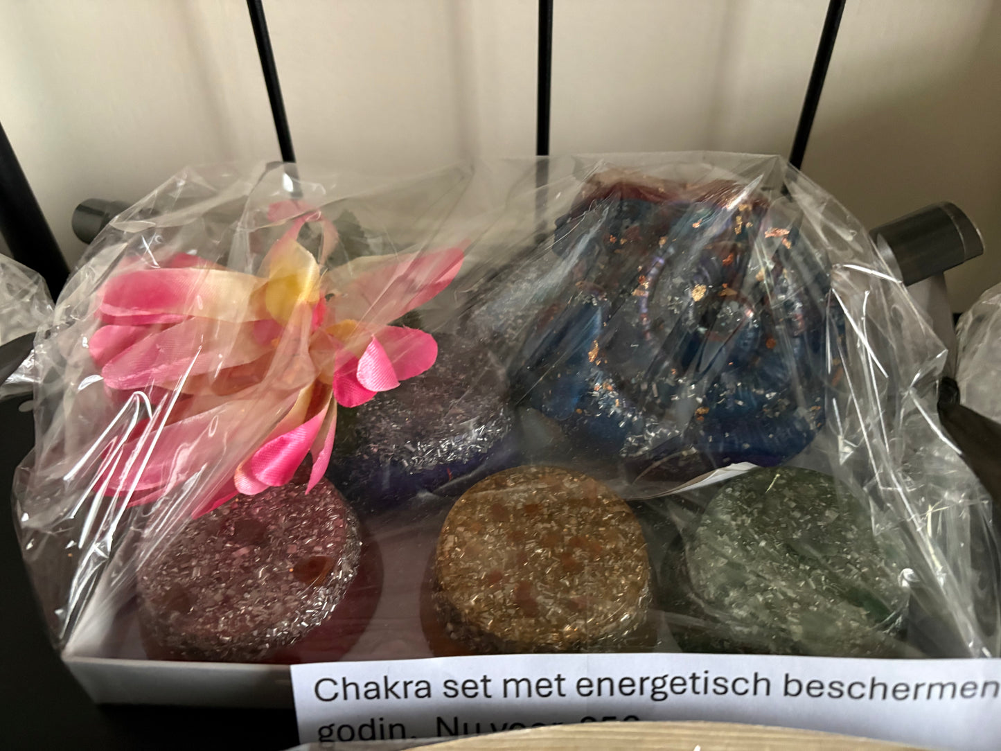 pakket: chakra set met beschermende godin, blauw