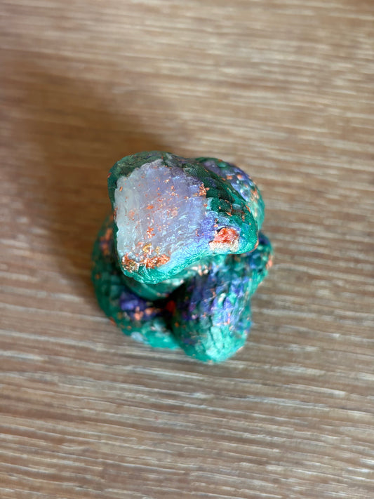 🐍 Orgonite Slang – Wijsheid van Transformatie, cobra groen