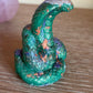 🐍 Orgonite Slang – Wijsheid van Transformatie, cobra groen