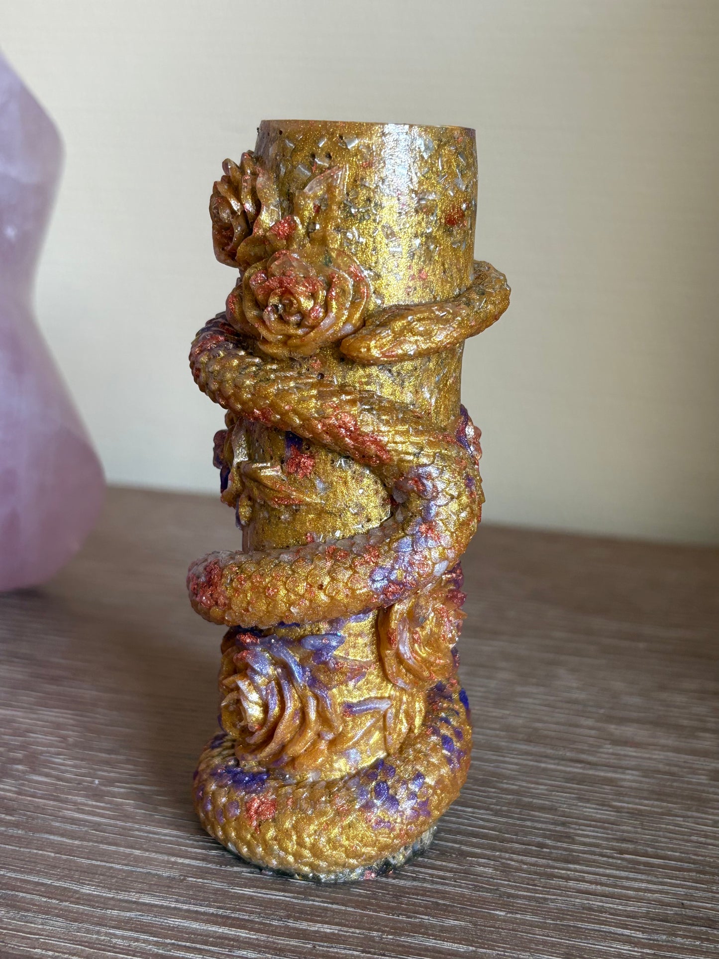 🐍 Orgonite Slangenbloem – Wijsheid van Transformatie