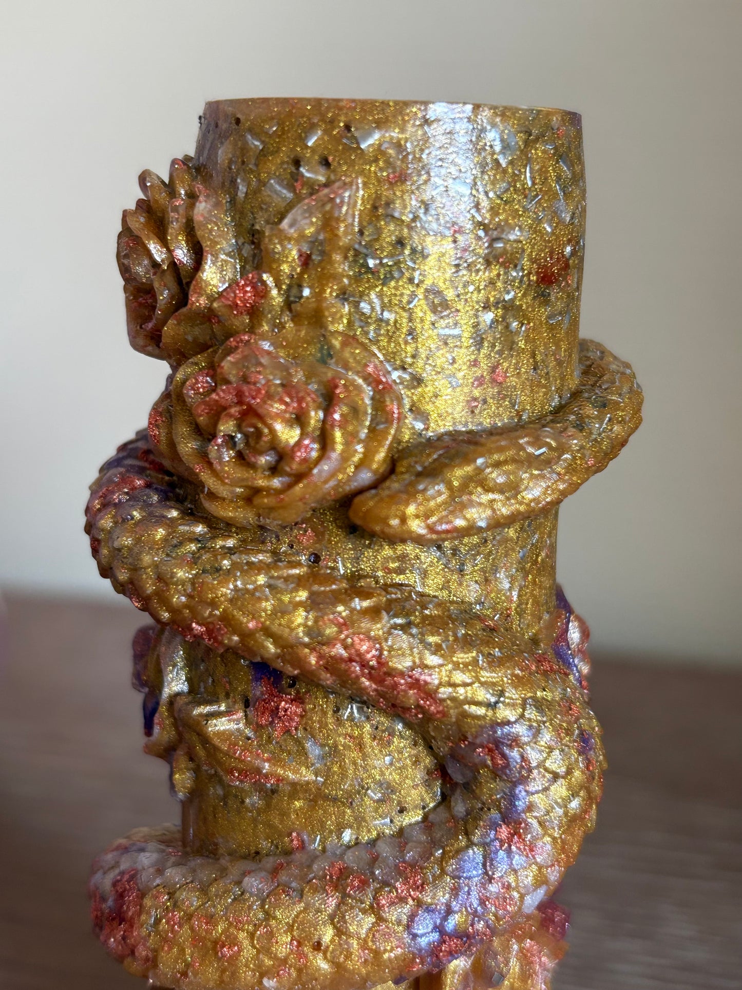 🐍 Orgonite Slangenbloem – Wijsheid van Transformatie