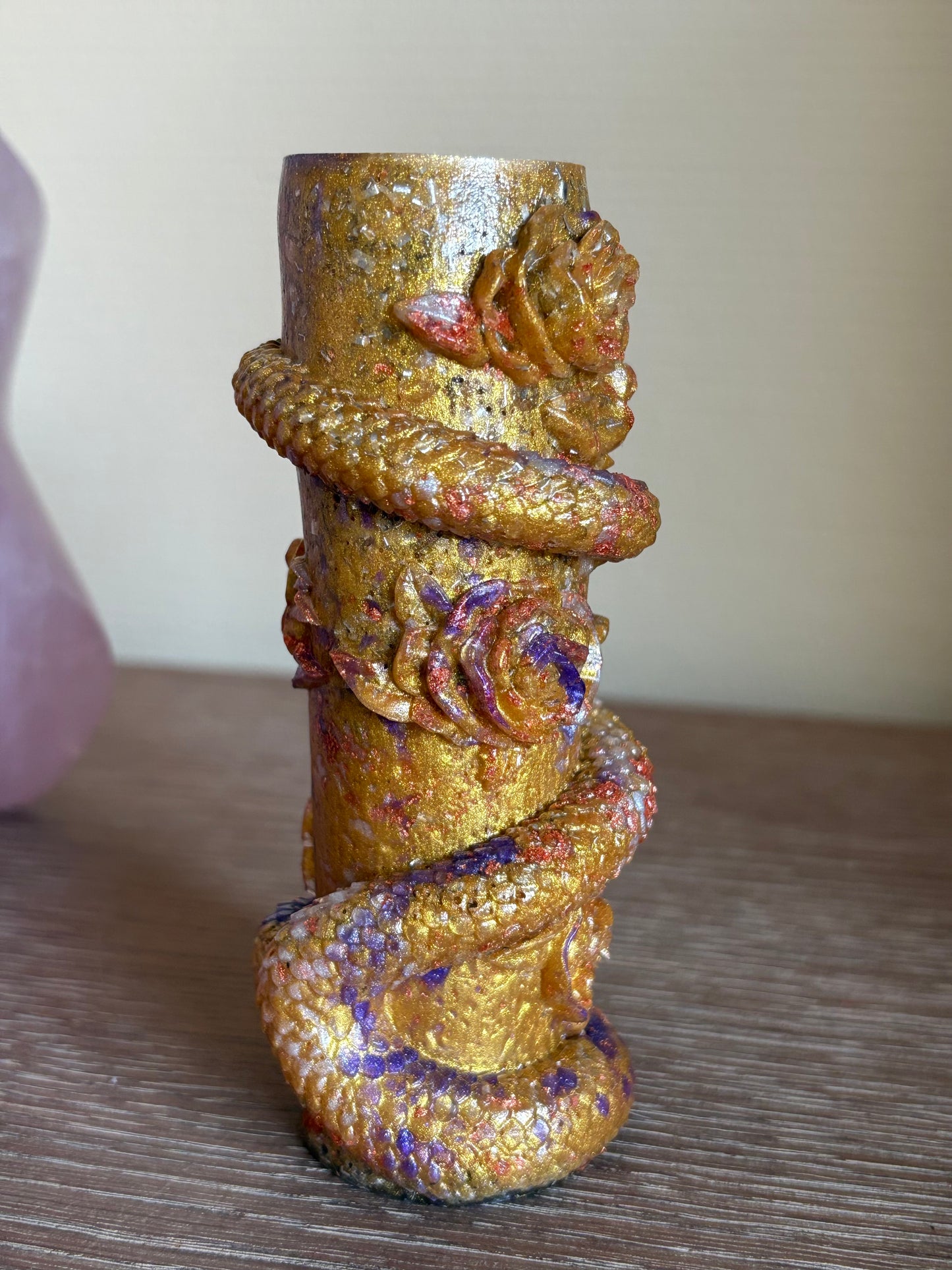 🐍 Orgonite Slangenbloem – Wijsheid van Transformatie
