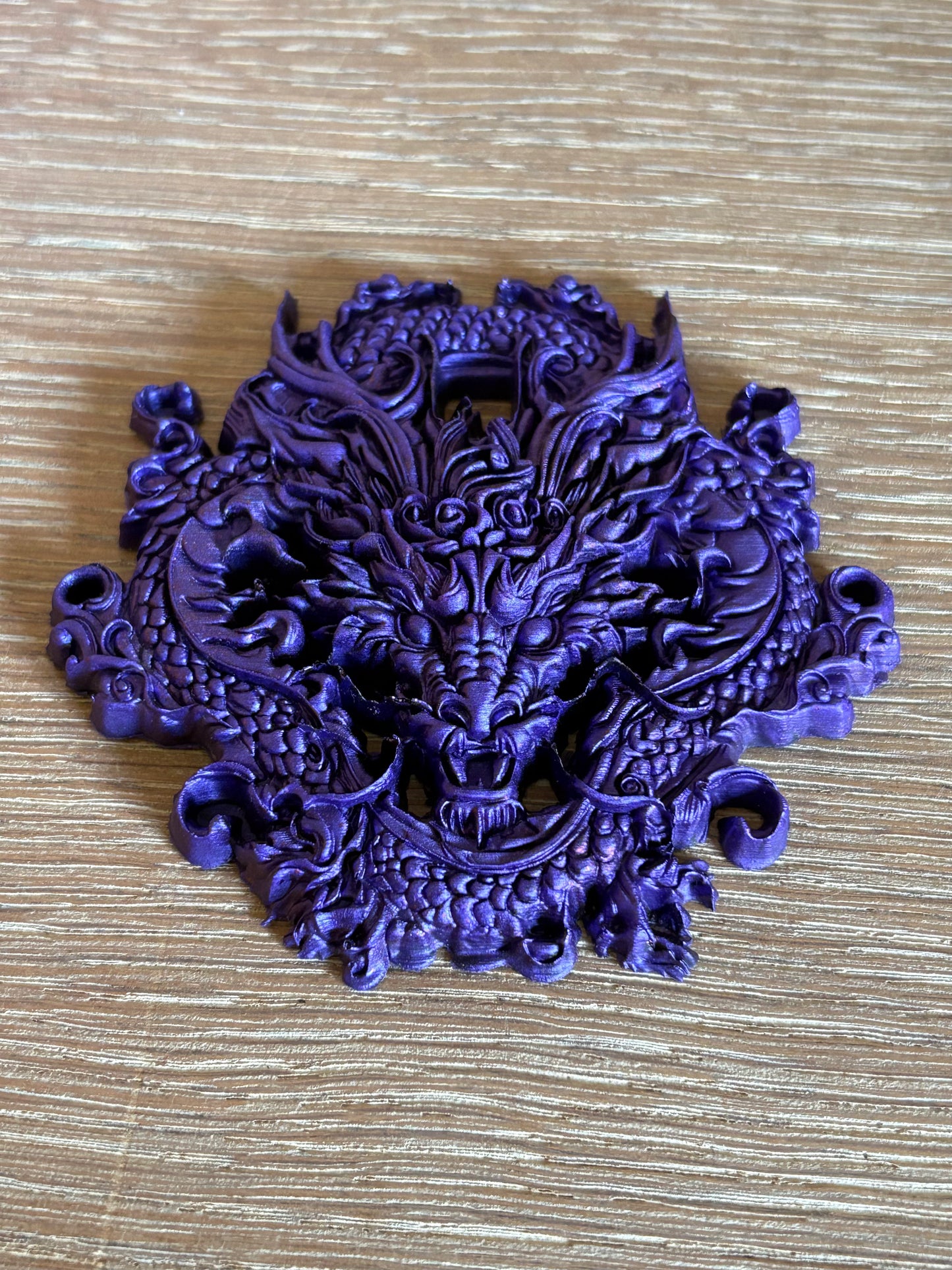 Purple dragon, amulet