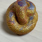 🐍 Orgonite Slang – Wijsheid van Transformatie ( geel, opgerold)