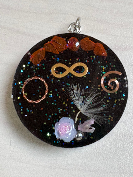 Hanger, Oneindige Sereniteit, 3,5 cm ⌀ , 'indigo-el ' tensor ring