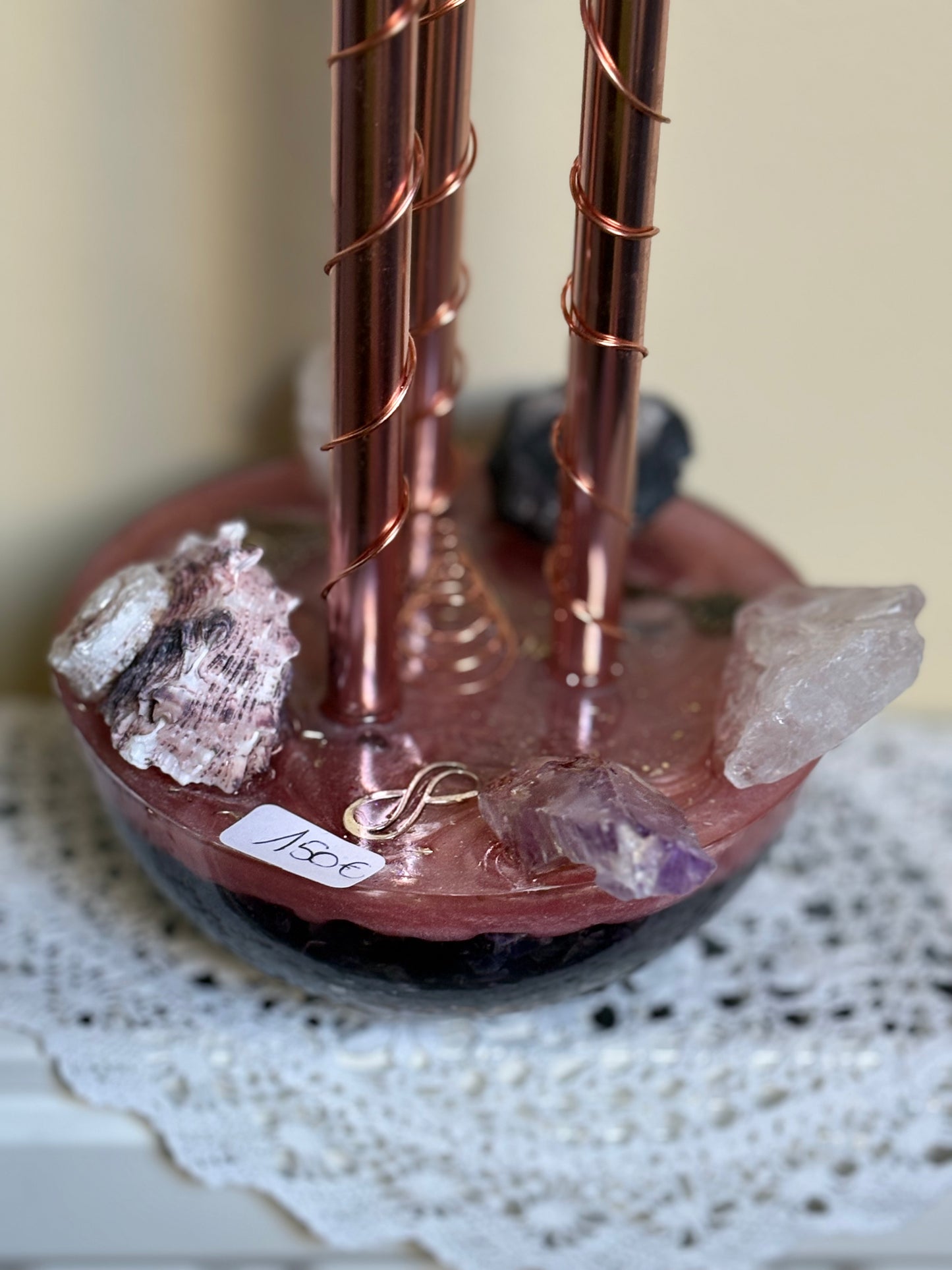 🌸 Trio Rozenkwarts Cloudbuster – Infinity Light