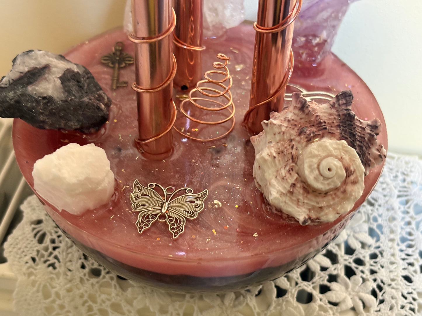 🌸 Trio Rozenkwarts Cloudbuster – Infinity Light