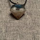 Orgonite pendel: witte jade met shungiet