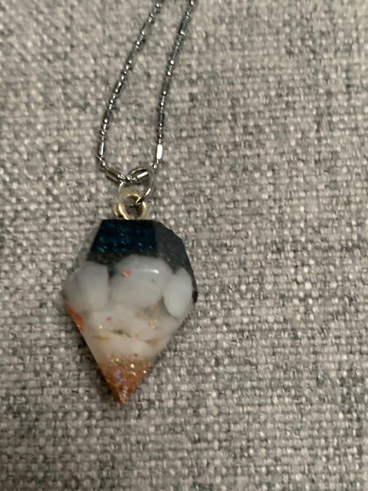 Pendelhanger, klein:witte jade