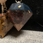 Orgonite pendel: granaat met shungiet
