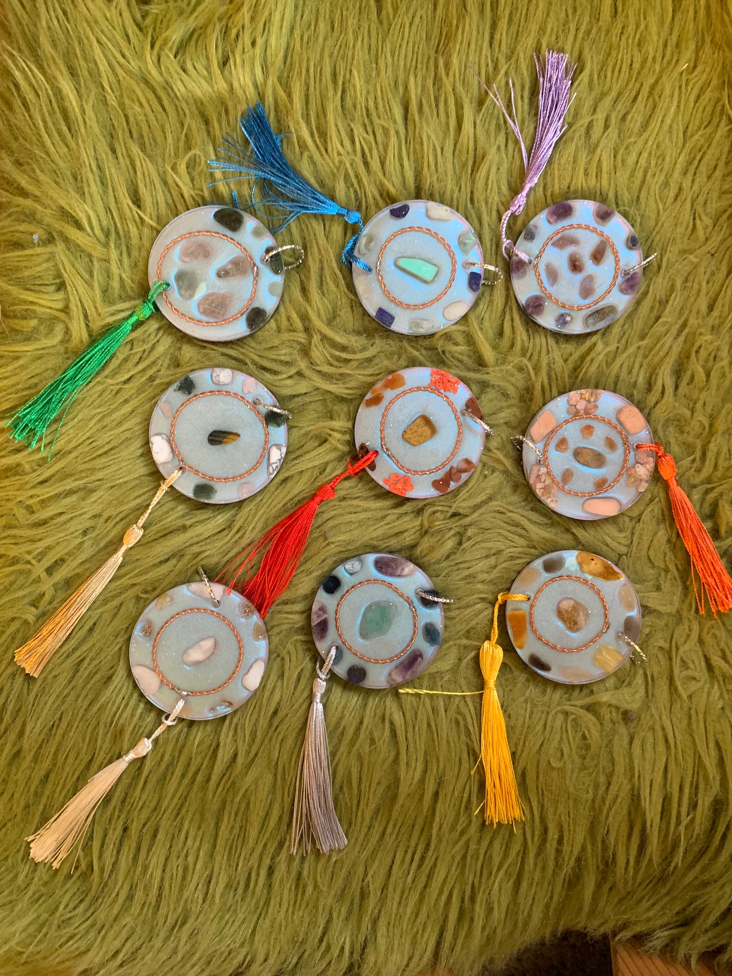 Solfeggio chakra healingsset, schijven 6cm ⌀