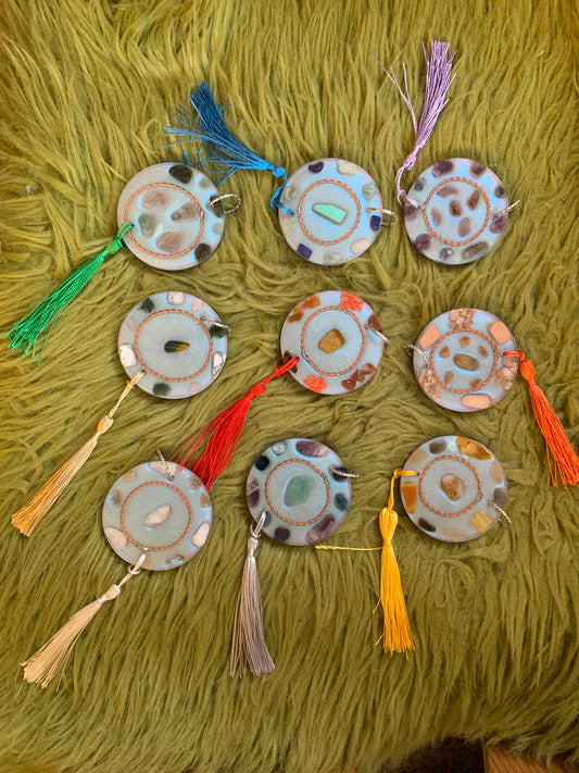 Solfeggio chakra healingsset, schijven 6cm ⌀