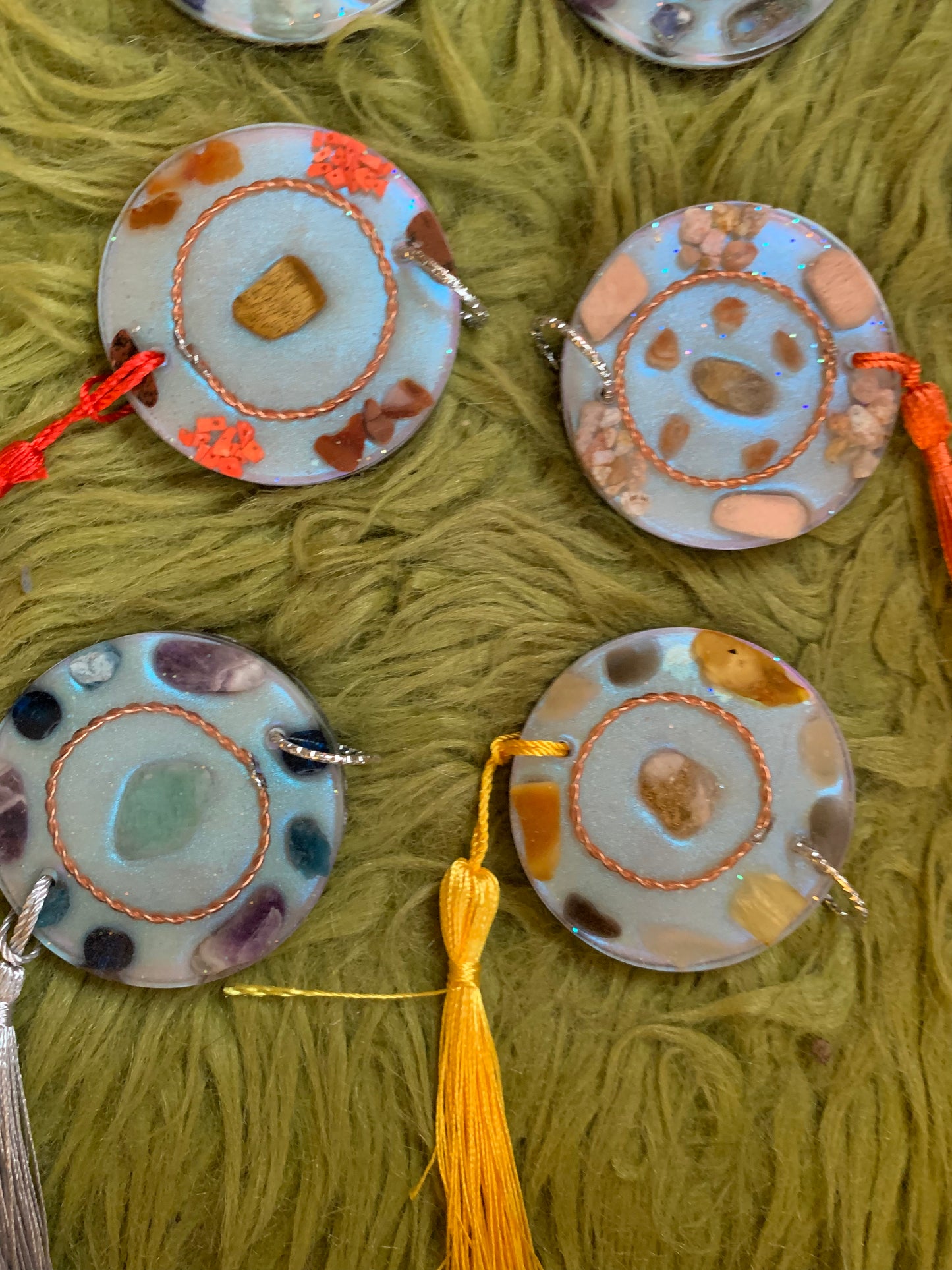 Solfeggio chakra healingsset, schijven 6cm ⌀