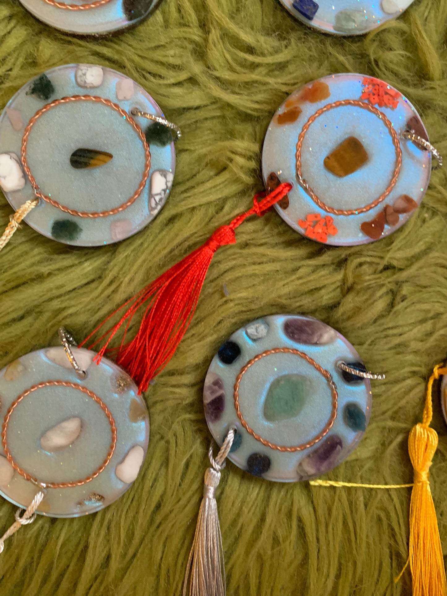 Solfeggio chakra healingsset, schijven 6cm ⌀