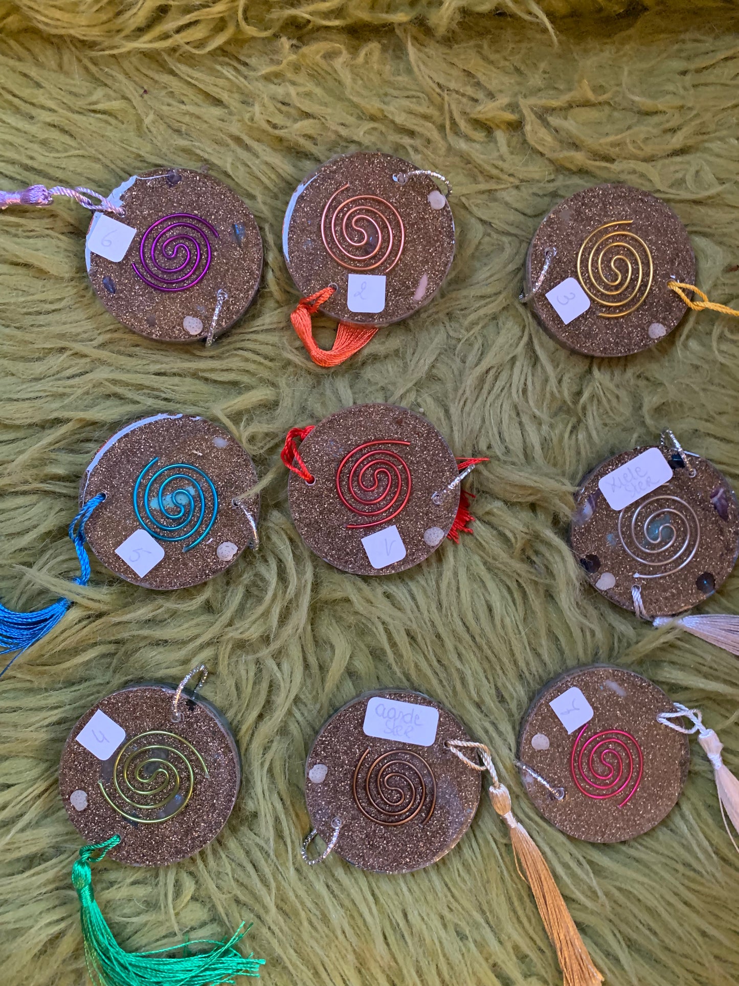 Solfeggio chakra healingsset, schijven 6cm ⌀