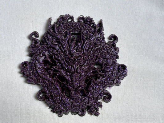 Violet dragon, amulet