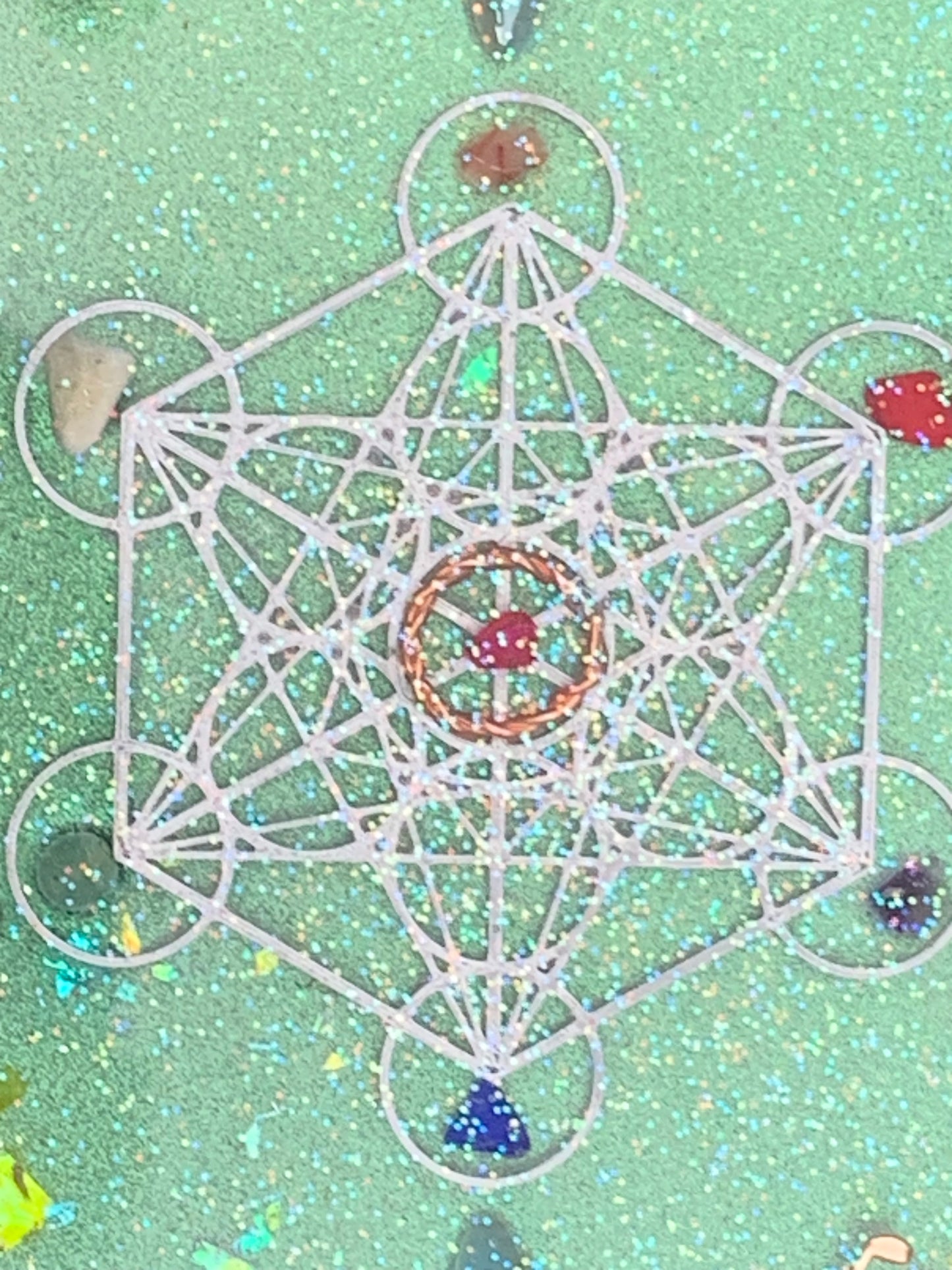 ✨ Hemelse Harmonie – Orgonite Oplaadschijf ✨
